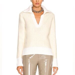 NWT Veronica Beard Brogan Sweater Ivory sz S